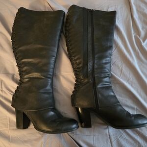 Torrid Knee high lace back boots Size 11.5